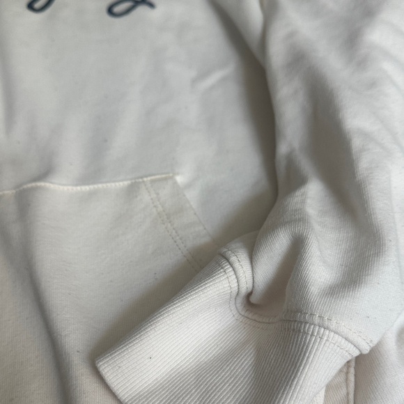 Old Navy White Hoodie with 'Saturyay' Print Women’s XL - Picture 4 of 5